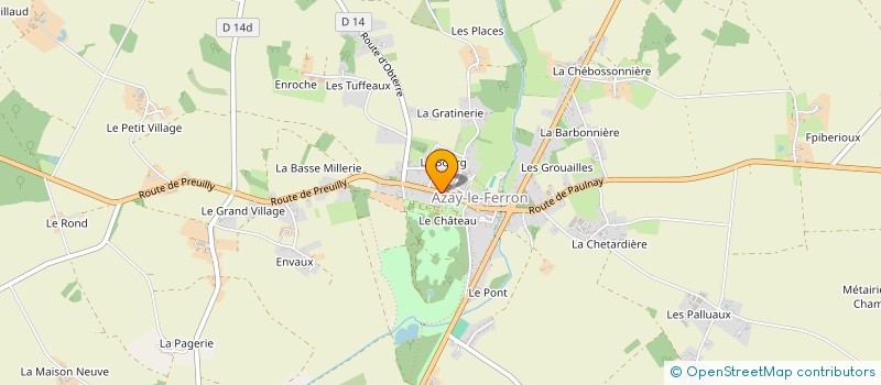localisation de l'entreprise MONSIEUR MICHEL SAGO à AZAY-LE-FERRON