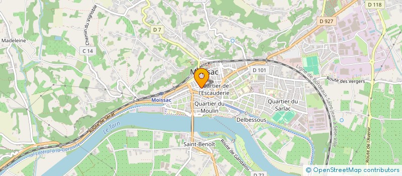 localisation de l'entreprise MONSIEUR MICHEL SAHAR  MOISSAC