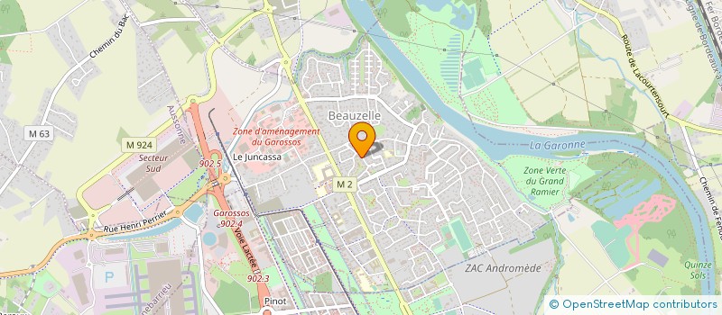 localisation de l'entreprise MONSIEUR MICHEL SAINT-LANNES  BEAUZELLE