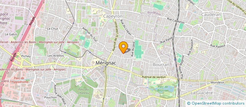 localisation de l'entreprise MONSIEUR MICHEL SAINT-PAUL  MERIGNAC