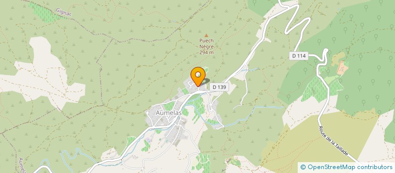 localisation de l'entreprise MONSIEUR MICHEL SAINT PIERRE  AUMELAS