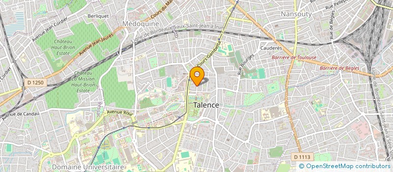 localisation de l'entreprise MONSIEUR MICHEL SALAGOITY  TALENCE