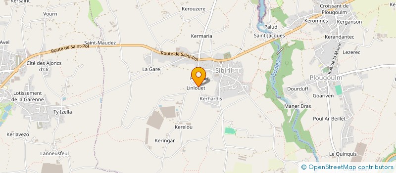 localisation de l'entreprise MONSIEUR MICHEL SALAUN  SIBIRIL