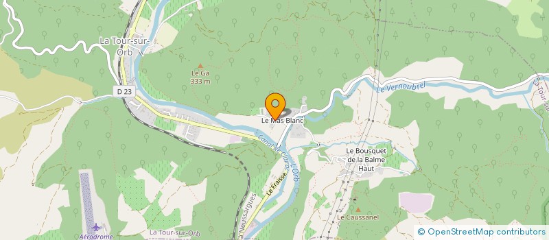 localisation de l'entreprise MONSIEUR MICHEL SALLETTES à LA TOUR-SUR-ORB