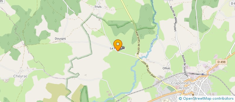 localisation de l'entreprise MONSIEUR MICHEL SANIAL  CHOMELIX