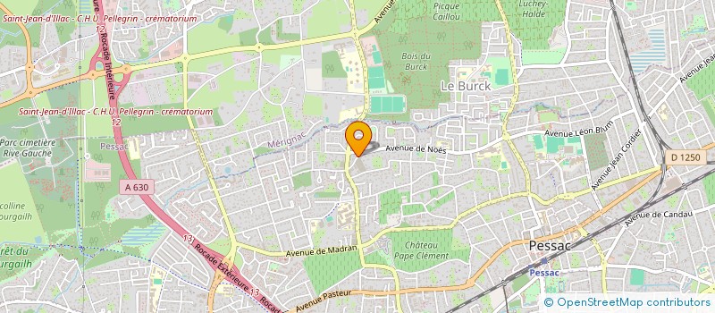 localisation de l'entreprise MONSIEUR MICHEL SANTOIRE  PESSAC