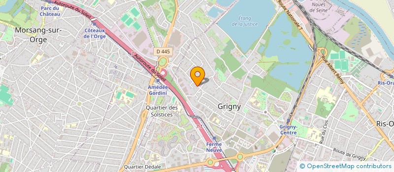 localisation de l'entreprise MONSIEUR MICHEL SANTOS à GRIGNY