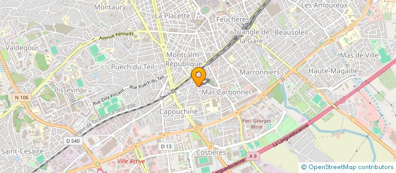 localisation de l'entreprise MONSIEUR MICHEL SAPET  NIMES