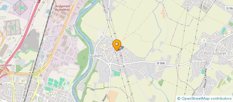 localisation de l'entreprise MONSIEUR MICHEL SARBONI  SAUBENS
