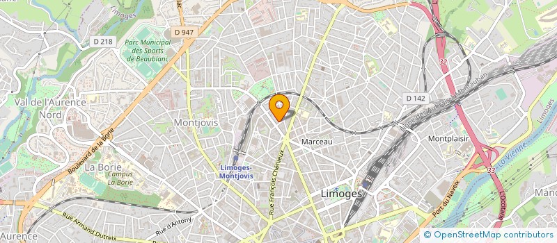 localisation de l'entreprise MONSIEUR MICHEL SARDIN à LIMOGES
