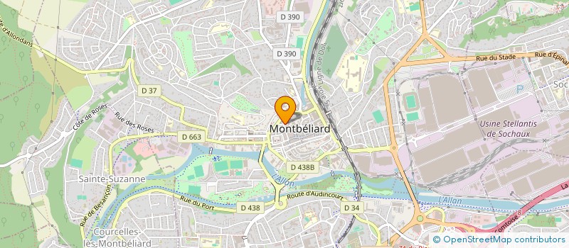 localisation de l'entreprise MONSIEUR MICHEL SARRIEUX  MONTBELIARD