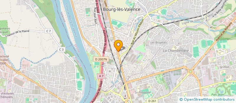 localisation de l'entreprise MONSIEUR MICHEL SARZIER  BOURG-LES-VALENCE