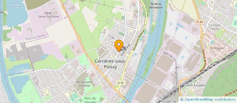 localisation de l'entreprise MONSIEUR MICHEL SASSIER  CARRIERES-SOUS-POISSY