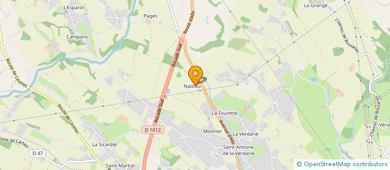 localisation de l'entreprise MONSIEUR MICHEL SAULIERES  CASTRES