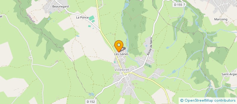 localisation de l'entreprise MONSIEUR MICHEL SAUNON  VILLEBRET