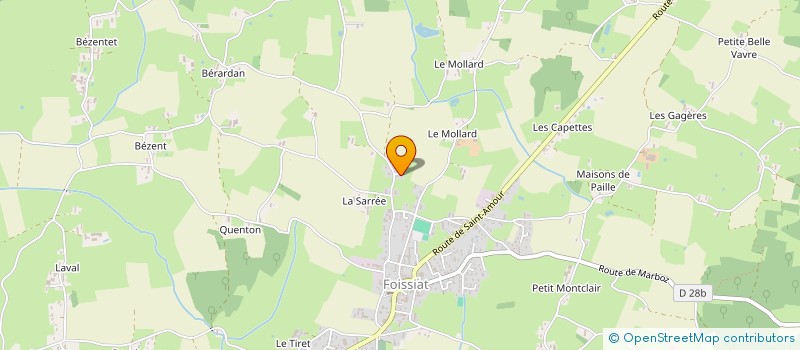 localisation de l'entreprise MONSIEUR MICHEL SAUSSIER  FOISSIAT