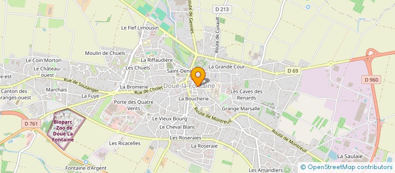 localisation de l'entreprise MONSIEUR MICHEL SAUTEJEAU à DOUE-EN-ANJOU