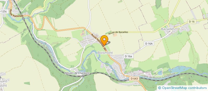 localisation de l'entreprise MONSIEUR MICHEL SAVARINO  BOISMONT