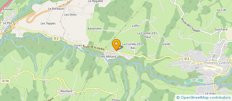 localisation de l'entreprise MONSIEUR MICHEL SAXOD  FILLIERE