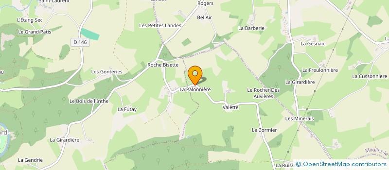 localisation de l'entreprise MONSIEUR MICHEL SCALBERT  SAINT GEORGES LE GAULTIER