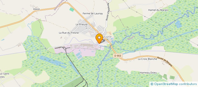 localisation de l'entreprise MONSIEUR MICHEL SCELLE  BAUPTE