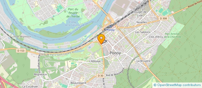 localisation de l'entreprise MONSIEUR MICHEL SCHAEFFER  POISSY