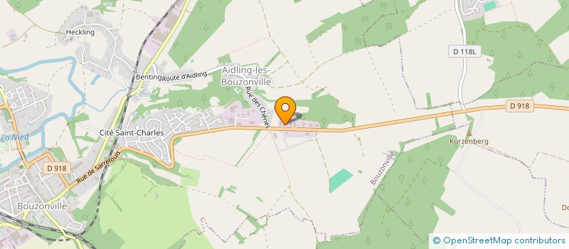 localisation de l'entreprise MONSIEUR MICHEL SCHELLENBACH  HEINING-LES-BOUZONVILLE