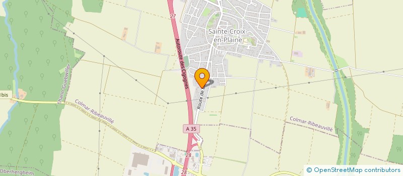 localisation de l'entreprise MONSIEUR MICHEL SCHMITT  SAINTE-CROIX-EN-PLAINE