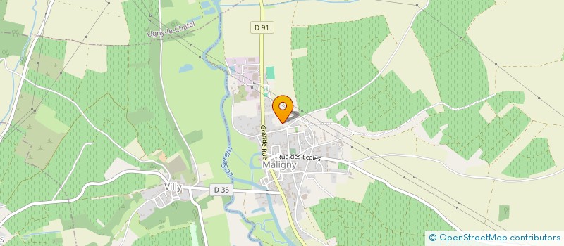 localisation de l'entreprise MONSIEUR MICHEL SEGARD  PREHY