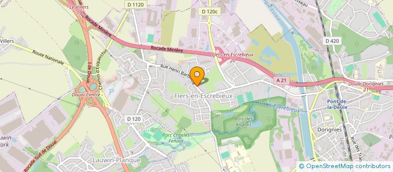 localisation de l'entreprise MONSIEUR MICHEL SELLIER  FLERS-EN-ESCREBIEUX