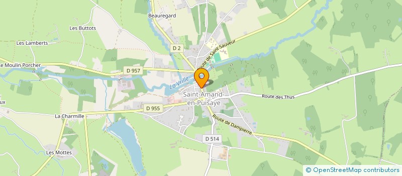 localisation de l'entreprise MONSIEUR MICHEL SERIN à ST AMAND EN PUISAYE