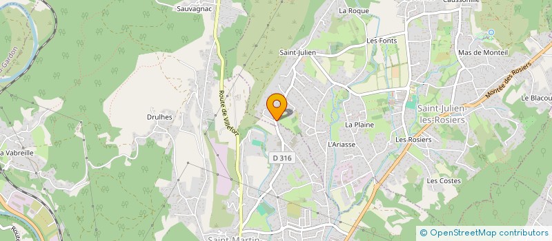 localisation de l'entreprise MONSIEUR MICHEL SESNY  SAINT-JULIEN-LES-ROSIERS