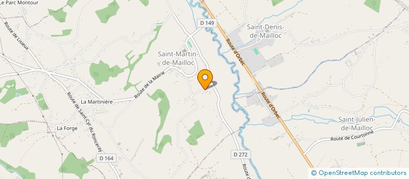 localisation de l'entreprise MONSIEUR MICHEL SEUTE  SAINT-MARTIN-DE-MAILLOC