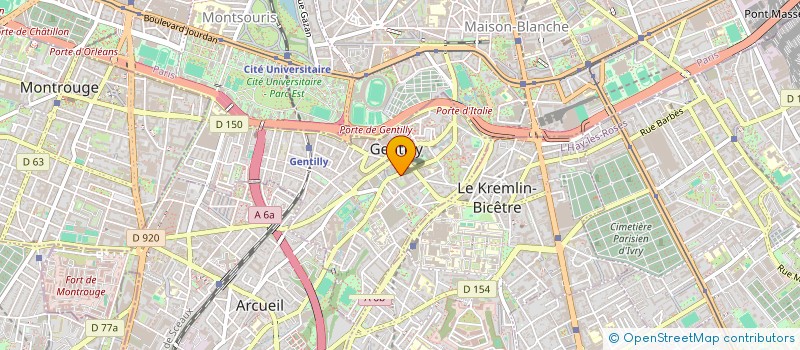 localisation de l'entreprise MONSIEUR MICHEL SEVRIN à GENTILLY
