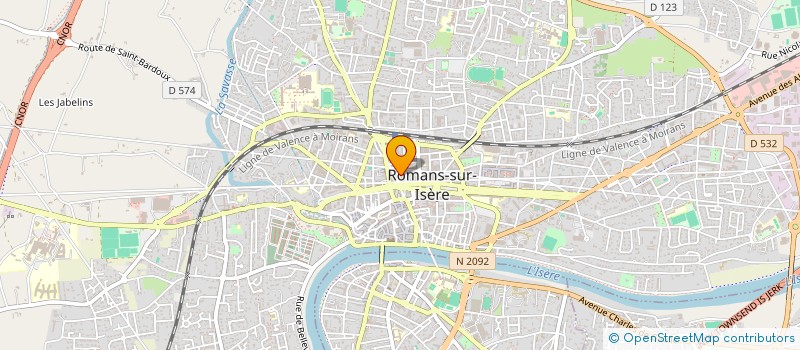 localisation de l'entreprise MONSIEUR MICHEL SGUERA  ROMANS-SUR-ISERE