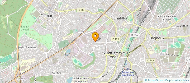 localisation de l'entreprise MONSIEUR MICHEL SIMON à FONTENAY-AUX-ROSES