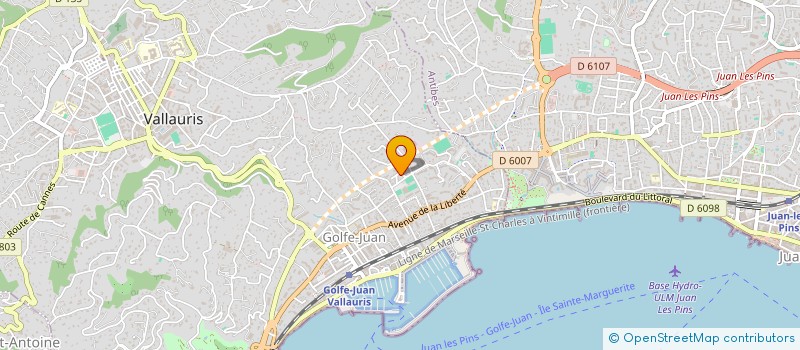 localisation de l'entreprise MONSIEUR MICHEL SIONNEAU  VALLAURIS