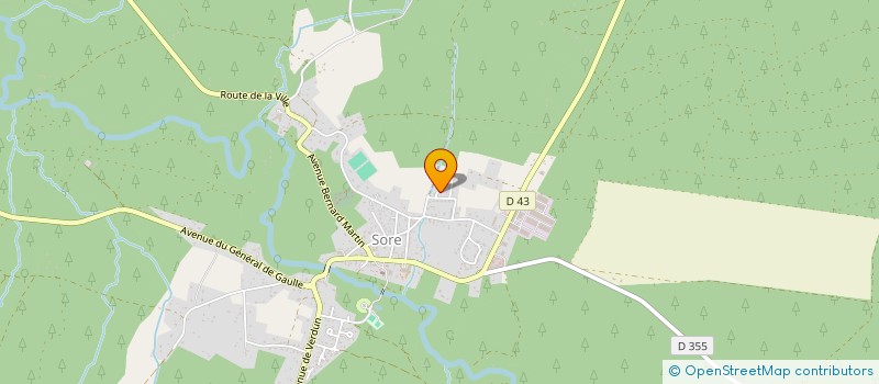 localisation de l'entreprise MONSIEUR MICHEL SIX  SORE