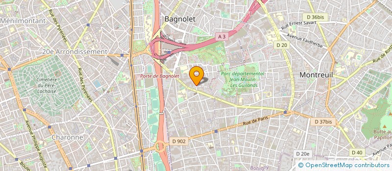 localisation de l'entreprise MONSIEUR MICHEL SOCRATE BERNA PESCI à BAGNOLET