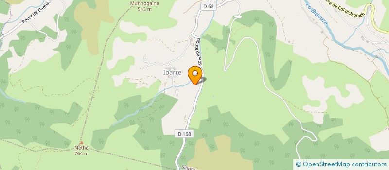 localisation de l'entreprise MONSIEUR MICHEL SORHONDO  SAINT-PALAIS