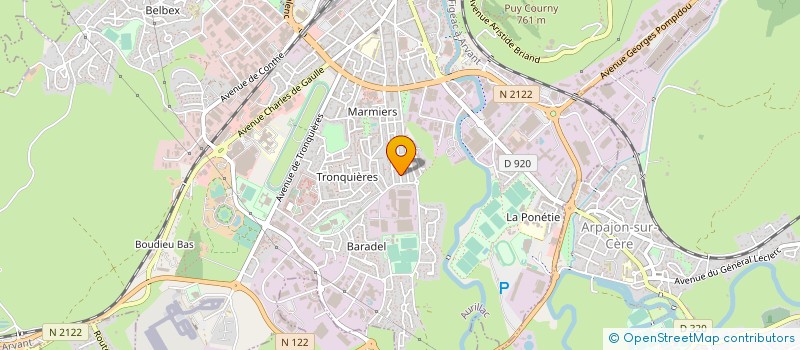 localisation de l'entreprise MONSIEUR MICHEL SOUBEYRE à AURILLAC