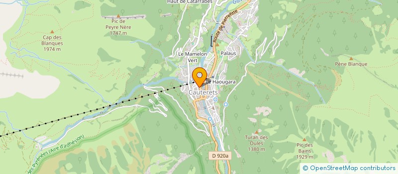 localisation de l'entreprise MONSIEUR MICHEL SOUCAZE  CAUTERETS