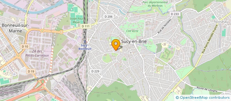 localisation de l'entreprise MONSIEUR MICHEL SOULARD  SUCY-EN-BRIE