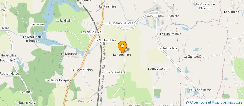 localisation de l'entreprise MONSIEUR MICHEL SOUQUET  LOURMAIS