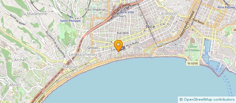 localisation de l'entreprise MONSIEUR MICHEL SPRUGNOLI-BASCANS à NICE