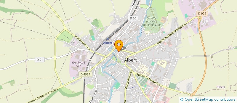 localisation de l'entreprise MONSIEUR MICHEL STAL à ALBERT
