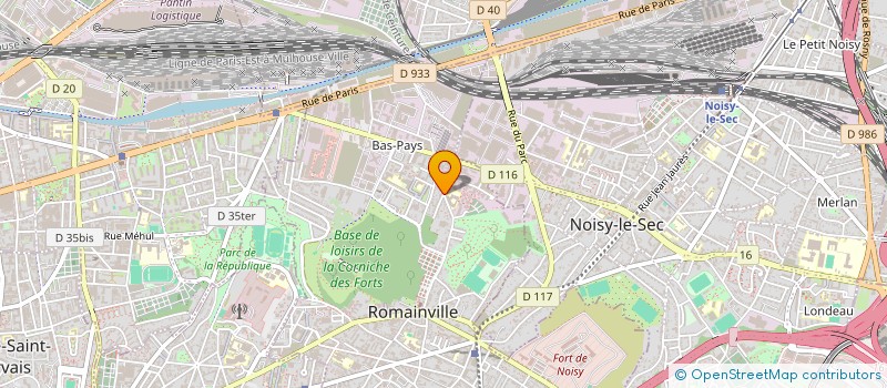 localisation de l'entreprise MONSIEUR MICHEL STOJKOVIC à ROMAINVILLE