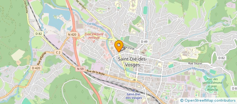 localisation de l'entreprise MONSIEUR MICHEL STRABACH  SAINT DIE DES VOSGES