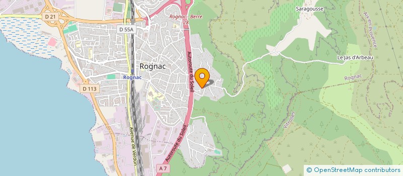 localisation de l'entreprise MONSIEUR MICHEL STRAUDO  ROGNAC