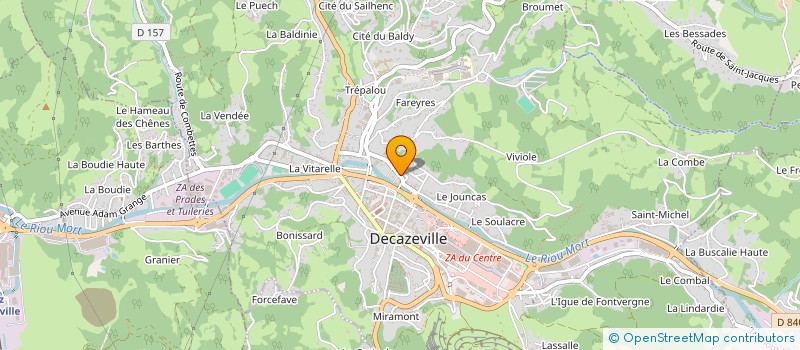 localisation de l'entreprise MONSIEUR MICHEL SZYMANSKI à DECAZEVILLE
